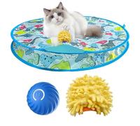 Kitten Toy - Fast Rolling In Hiding Cover | Catching Game | Interactive Cat Exercise Toy | Game with Irregular Movement Pet Toy | Cat Toy Ball For Boredom