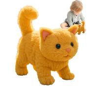 Kitten Toys For Girl, Cat Toy For Kids, Electric Realistic Cat Plush, Cute Plush Interactive Toy For Home Offices Girls Boys Daughter Son Friends Thanksgiving Christmas Valentine's Day