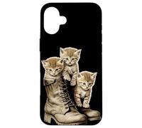 Kittens and Combat Boots Carcasa para iPhone 16 Plus