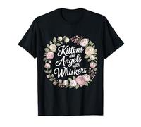 Kittens Are Angels with Whiskers Mascota Gato Esponjoso - Camiseta