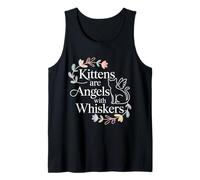 Kittens Are Angels with Whiskers Mascota Gato Esponjoso - Camiseta sin Mangas