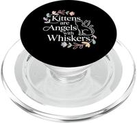 Kittens Are Angels with Whiskers Mascota Gato Esponjoso - PopSockets PopGrip para MagSafe