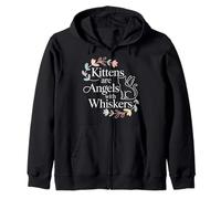 Kittens Are Angels with Whiskers Mascota Gato Esponjoso - Sudadera con Capucha