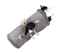 Kittens Play Tunnel, Big Cat Tunnel Bed, Soft Fleece Cat Tube, Cat Tunnel with Peepholes, Indoor Cat Play Tube 19.69x9.84 inches for Pets Cats and Other Small Animals Playing Accessories