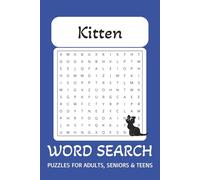 Kittens Word Search Puzzle Book: Word Searches with Easy-to-Read Print about Kittens, Cute Cats, Cat Breeds, and More | 6x9 Inches, 110 Pages | 50+ ... … Gift for Vacations, Holidays, and Free Time