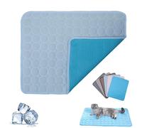 Kittra Cooling Mat for Cats, 3 Layer System Instant Cool, Comfortable and Breathable Pet Cooling Mats, Non Slip Portable Cool Mats for Dogs and Cats, Protect Your Pet from Heat (Blue-2,M)