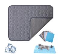 Kittra Cooling Mat for Cats, 3 Layer System Instant Cool, Comfortable and Breathable Pet Cooling Mats, Non Slip Portable Cool Mats for Dogs and Cats, Protect Your Pet from Heat (Dark Grey,XL)