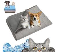 Kittra Cooling Mat for Cats, Cat Cooling Mat, Dog Coolings Mats, 3 Layer System Instant Cool Non Slip Kittra Pads, Cool and Healthy Coolings Bed for Cat, for Cats/Dogs (Gray, XS(15.7*11.8in))