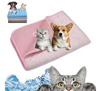 Kittra Cooling Mat for Cats, Cat Cooling Mat, Dog Coolings Mats, 3 Layer System Instant Cool Non Slip Kittra Pads, Cool and Healthy Coolings Bed for Cat, for Cats/Dogs (Pink, XS(15.7*11.8in))