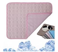 Kittra Cooling Mat for Cats, Kittra Cooling Blanket Indoor, 3 Layer System Summer Dog Coolings Mat Washable Ice Silk Self Cool and Healthy Pad for Small Dogs and Cats (Pink,XXL(150 * 100CM))