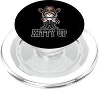 Kitty a Up Vintage Country Music Lover Cat In Cowboy Disfraz PopSockets PopGrip para MagSafe