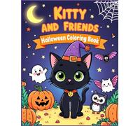 Kitty And Friends Halloween Coloring Book (Luna Bulan Coloring Books)