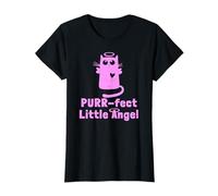 Kitty Angel Kitten Cat Purr-FECT Little Angel Halo Camiseta