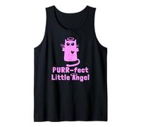 Kitty Angel Kitten Cat Purr-FECT Little Angel Halo Camiseta sin Mangas
