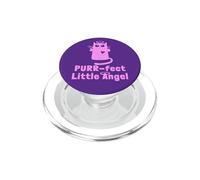 Kitty Angel Kitten Cat Purr-FECT Little Angel Halo PopSockets PopGrip para MagSafe