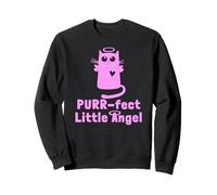 Kitty Angel Kitten Cat Purr-FECT Little Angel Halo Sudadera