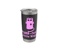 Kitty Angel Kitten Cat Purr-fect Little Angel Perfect Halo Vaso térmico de acero inoxidable de doble pared