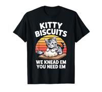 Kitty Biscuits Panadería We Knead Em You Need Em Cute Cat Camiseta