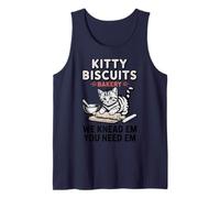 Kitty Biscuits Panadería We Knead Em You Need Em Funny Kitten Camiseta sin Mangas