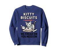 Kitty Biscuits Panadería We Knead Em You Need Em Funny Kitten Sudadera