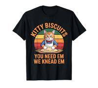Kitty Biscuits Panadería We Knead Em You Need Em Love Cat Camiseta