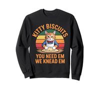 Kitty Biscuits Panadería We Knead Em You Need Em Love Cat Sudadera