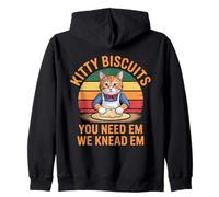 Kitty Biscuits Panadería We Knead Em You Need Em Love Cat Sudadera con Capucha
