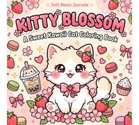 Kitty Blossom: A Sweet Kawaii Cat Coloring Book (Cute & Feminine Kawaii Coloring Books)