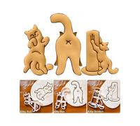 Kitty Cat Butt Bum Booty Shaped Fun DIY Cookie Cutter Pastry Hole Stamp Mold