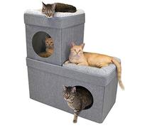Kitty City - Cama Grande Apilable para Gatos, Lavable, Casa para Gatos en Interiores