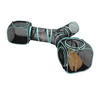 Kitty City Claw - Mega Kit de Muebles para Gatos para Interiores y Exteriores, Cama para Gatos, Perrera al Aire Libre, 5523C, Negro, (CM-10175)