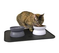 Kitty City Colección de Cuencos elevados para Comida para Gatos/comedero para Mascotas sin estrés y Cuencos de alimentación Lenta