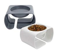Kitty City Colección de Cuencos elevados para Gatos/comedero y Bebedero para Mascotas sin estrés y Cuencos de alimentación Lenta