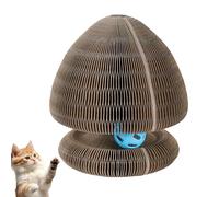 Kitty Curl, Kitty Curls Cat Toy, Interactive Mental Physical Exercise for Indoor Cats, Foldable Cardboard Accordion Cat Toy with Bell (#1)