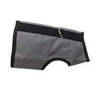 Kitty Holster Arnés para Gatos - Arnés para pasear Gatos, Seguro y cómodo, Gancho y Bucle Ultra Fuerte, algodón Transpirable Suave, Fabricado en Estados Unidos, Gris, S/M