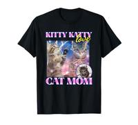 Kitty Katty Love Cat Mom (Divertido gráfico Pirata de Gatos) Camiseta