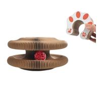 Kitty Kurlz, Kitty Kurlz Cat Toy, Kitty Kurlz plegable Cat Acordeon Toy Cat Scratching Board with Bell Balls and Track Adventure, Magic Organ Cat Scratcher Board