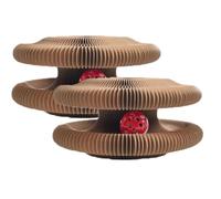 Kitty Kurlz, Kitty Kurlz Cat Toy, Kitty Kurlz plegable Cat Acordeon Toy Cat Scratching Board with Bell Balls and Track Adventure, Magic Organ Cat Scratcher Board