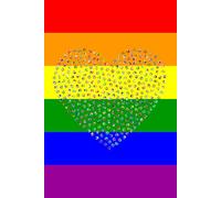 Kitty Notebook with Cat-Patterned Pages - Pride Colourful Hearts: Beautiful Gift Notebook Journal for Friends and Family, Teens and Adults, School Booklet