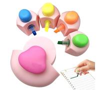 Kitty Paw Markers, Soft Color Marking Tool, Adorable Ergonomic Grip For Daily Use, Smudge Free No Bleed Ink System, Student Teacher Office Supply Kit, Planner Journals Art Notes Highlighting