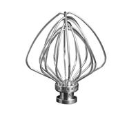 Kitty Professional batidor profesional de 2 hilos compatible con el robot de cocina Kitchen Aid de 4,3 y 4,7/4,8 litros: apto para lavavajillas, más rápido y con más volumen