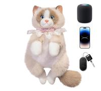 Kitty Snuggle Rucksack - Fuzzy Animal Knapsack for Sports | Lightweight Cartoon Kitten Satchel with Pastel Lining & Reinforced Zippered Pouch for Daycare, Beach, Travel, Kindergarten and Trips