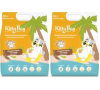 KittyBay - Pawperol Spritz - Arena para Gatos Eco aglomerante y sin Polvo, Tofu y Mandioca, 10 litros (Paquete de 2)