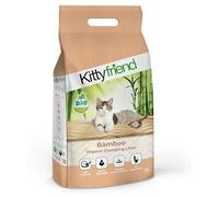 Kittyfriend - Arena para Gatos Aglomerante de Bambú | Rápido Poder aglomerante | Neutraliza olores de Forma Natural | De Material Ligero para una Limpieza más Sencilla | 5L de Capacidad