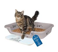 KittyGoHere - Caja de Arena para Gatos Mayores, tamaño Grande, Color Gris Niebla, Duradera y Segura para Mascotas, Entrada Baja de 3 Pulgadas y Mucho más Espacio para la Comodidad de Tus Gatos,