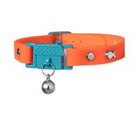 Kittyrama Collar para Gato y Gatitos. Ganador del Premio 'Cat Friendly'. Suave, Comodo, Hipoalergenico, con Hebilla de Liberacion. Visto en la Revista Vogue. Tangerine. Otros Estilos Disponibles