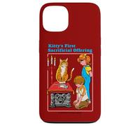 Kittys First Offering Satanic Retro Funny Adult Humor Carcasa para iPhone 13