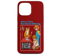 Kittys First Offering Satanic Retro Funny Adult Humor Carcasa para iPhone 13 Pro Max