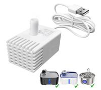 Kittyspout - Bomba para fuente de agua de gato con puerto USB, ultra bajo ruido de bajo consumo de energía, bomba fuente de agua de repuesto