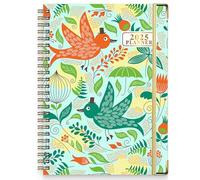 kitudaty Diary 2025, 2025 Schedule Book,A5 Coil Book, Weekly Journal, Every Week from January 2025 to December 2025, Hard Cover, Elastic Closure